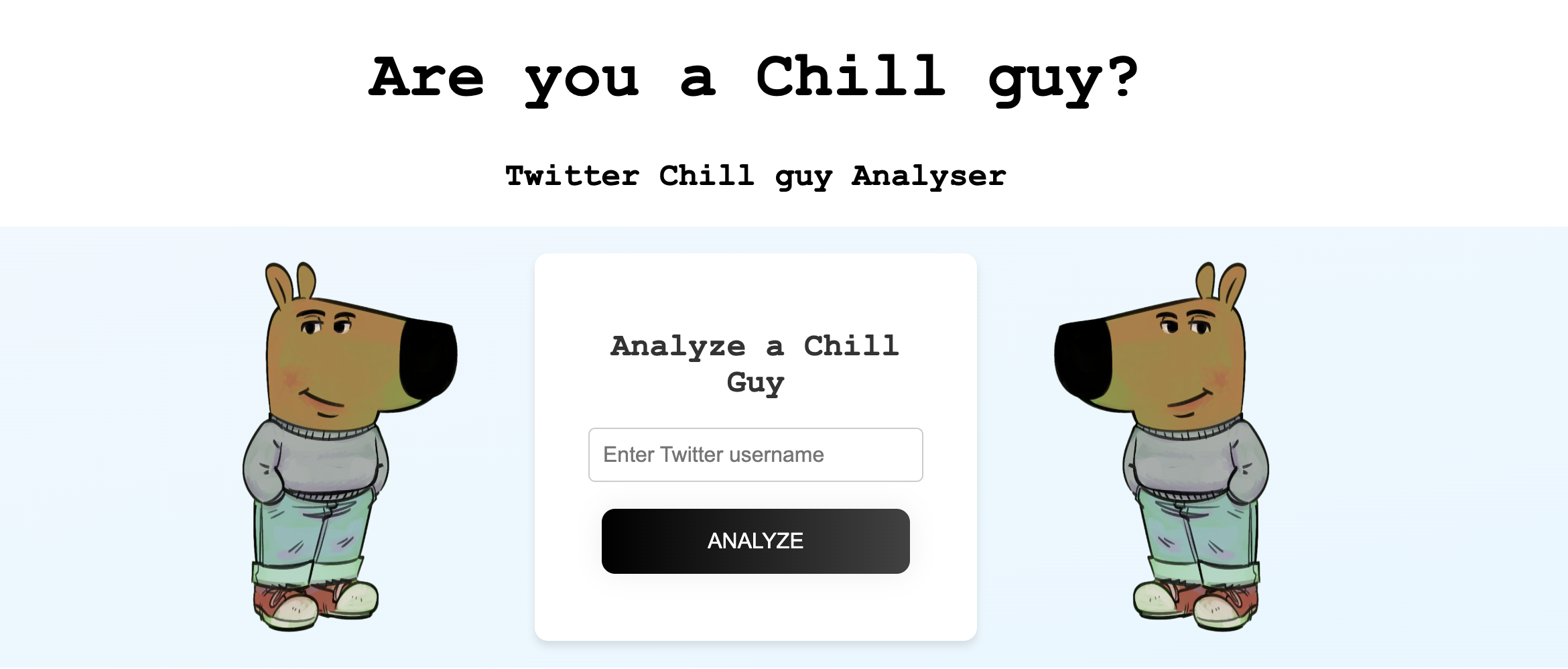 Chill Guy AI Analyser